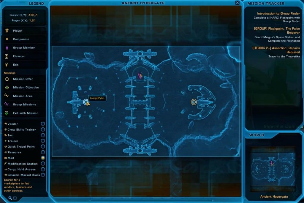 Ancient Hypergate map
