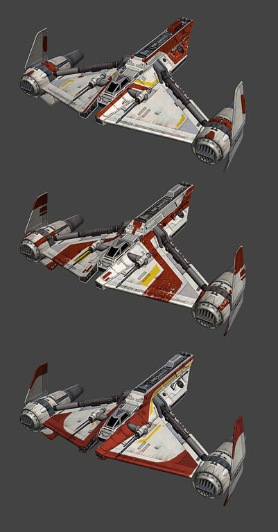 Republic Gunship paint jobs