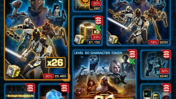 SWTOR CM Weekly Sales August 8 – 16